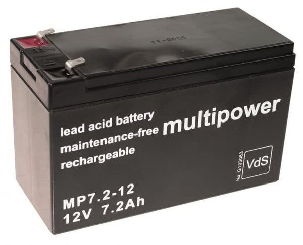 Multipower  MBL12/7,2/VDS 4,8MM MP7,2-12 MBL12/7,2Ah/VDS MP7,2-12 Bleiakku 12V