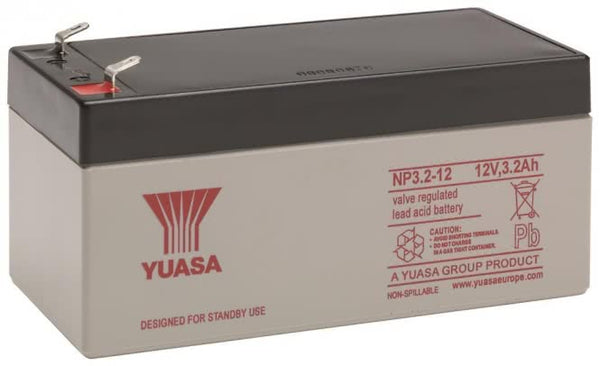 Yuasa Bleiakku 12V    YBL12/3.2 NP3.2-12 3,2Ah Faston 4,8mm wartungsfrei