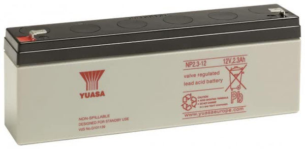 Yuasa Bleiakku 12V    YBL12/2.3 NP2.3-12 2,3Ah Faston 4,8mm VDS wartungsfrei