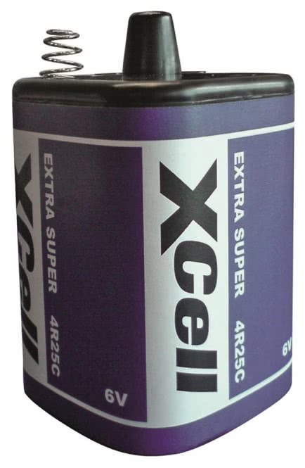 XCell 6V-Block 4R25                X4R25 **    Zn/C 6V/9500 mAh