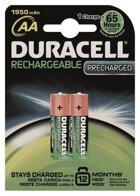 Duracell Akku 1,2V    Stay Charged AA B2 Mignon AA 2500mAh 2er Blister Precharged