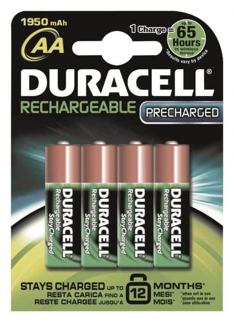 Duracell     D2400AA4B-PRECHARGED 057043 Akku 1,2V Mignon AA 2400mAh 4er Blister