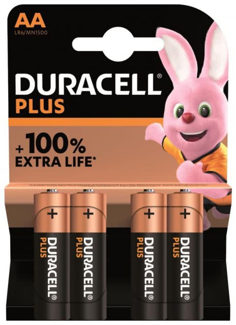 Duracell 1,5V Mignon AA Plus      147282 Power Blister a 4 Stück