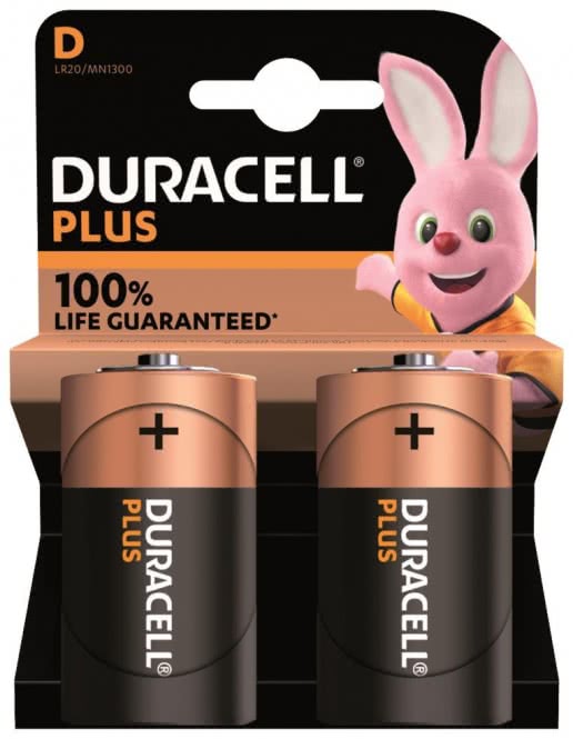 Duracell 1,5V Mono D Plus Power   147299 Bli=2 Batterie 1=2er Blister