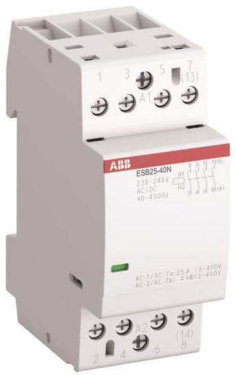 ABB Inst.-Schütz 230-240V 25A 3S/1Ö brummfrei                   ESB25-31N-06