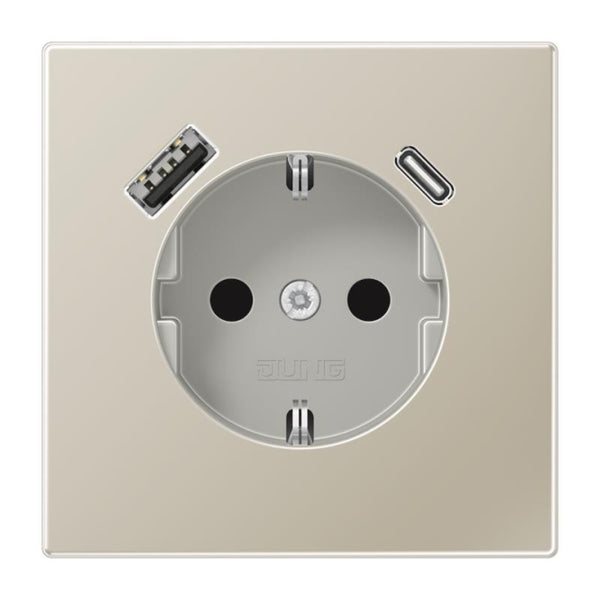 Jung SCHUKO-Steckdose m.USB  ES1520-15CA Typ AC