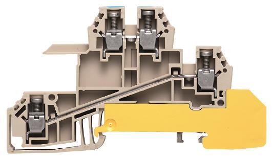 Weidmüller WDL 2.5/S/N/L/PE Verteiler- Reihenkl. f.N-Schiene 2,5qmm 1030700000