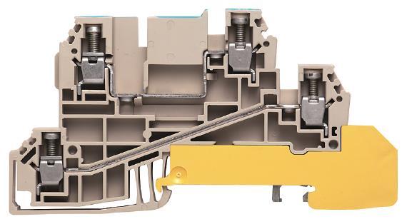 Weidmüller WDL 2.5/N/L/PE Verteiler- Reihenklemme m.WQV 2,5qmm 1029900000