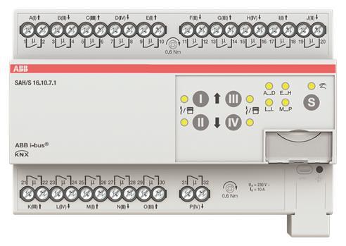 ABB Schalt-/Jalousieaktor SAH/S16.10.7.1 16fach 10 A REG 2CDG110248R0011