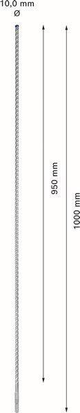 Bosch Hammerbohrer SDS-plus-7X Expert 10,0x1000/950mm 4-Schneider   2608900104