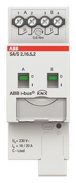 ABB Schaltaktor 2fach 16 A  SA/S2.16.5.2 C-Last REG 2CDG110265R0011