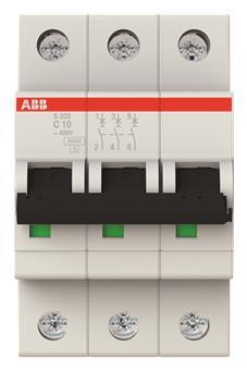 ABB Compact Automat             S203-C10     62 3-polig GH S203 0001 R0104