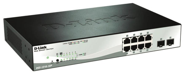 D-Link 10-Port Lay2 PoE   DGS-1210-10P/E Smart Man.Gigab.Switch 8x10/100/1000Mbit