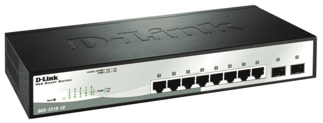 D-Link 10Port Lay2Smart    DGS-1210-10/E Man.Gigab.Switch 8x10/100/1000Mbit/s