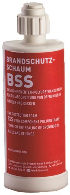 Flamro 32004 BSS 180g 2-Komponenten Brandschutzschaum in der Kartusche