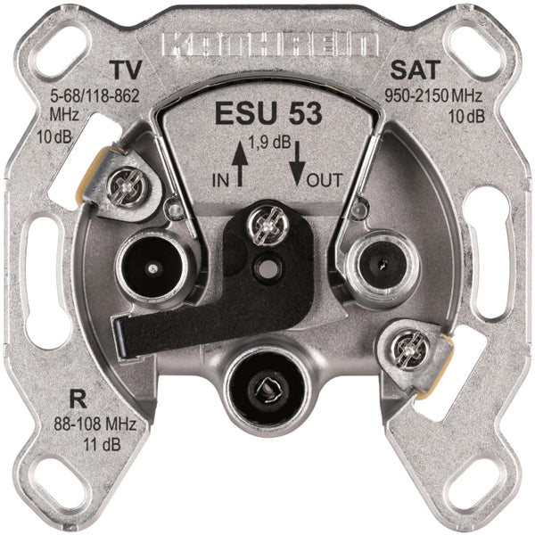 KATH Durchschleif-Einkabeldose    ESU 53      10dB programmierbar