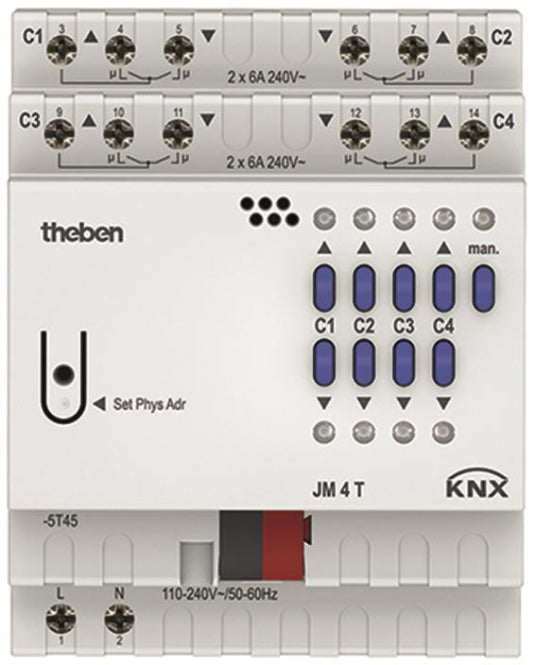 THEB KNX Jalousieaktor        JM 4 T KNX 4-fach