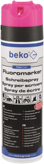 Beko TecLine Fluoromarker       29419500 Schreibspray 500 ml leuchtpink