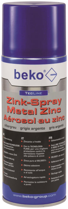 BEKO TecLine Zink-Spray 400 ml   2951400 silbergrau 2951400