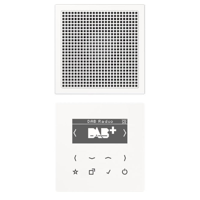 Jung Smart Radio DAB+Set Mono   DABLS1WW weiss