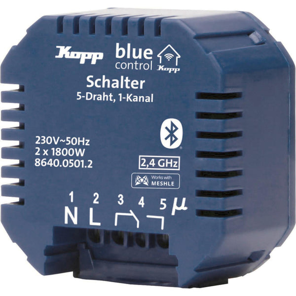 Kopp Blue-control Schaltaktor  864005012 Schalter 1-Kanal 5-Draht