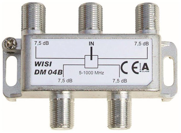 WISI Verteiler 4-fach              DM04B      5-1000MHz 7,5dB