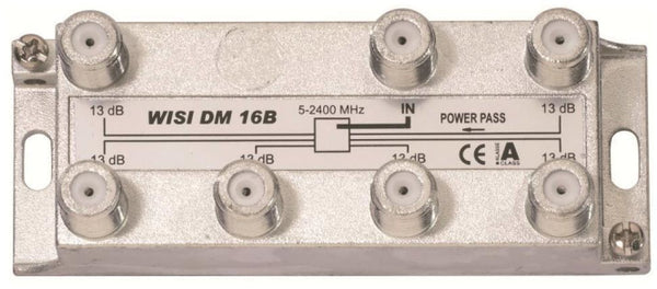 WISI Verteiler 6-fach              DM16B      5-2400MHz 13dB