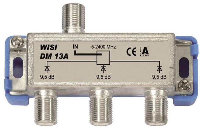 WISI Verteiler 3-fach              DM13A      5-2400MHz 9,5dB