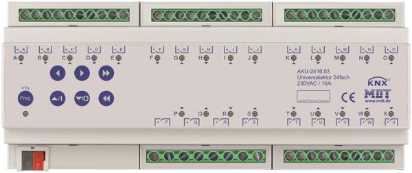 MDT AKU-2416.03 Universalaktor 24fach 12TE REG 16A 230VAC 100 F 15EVG