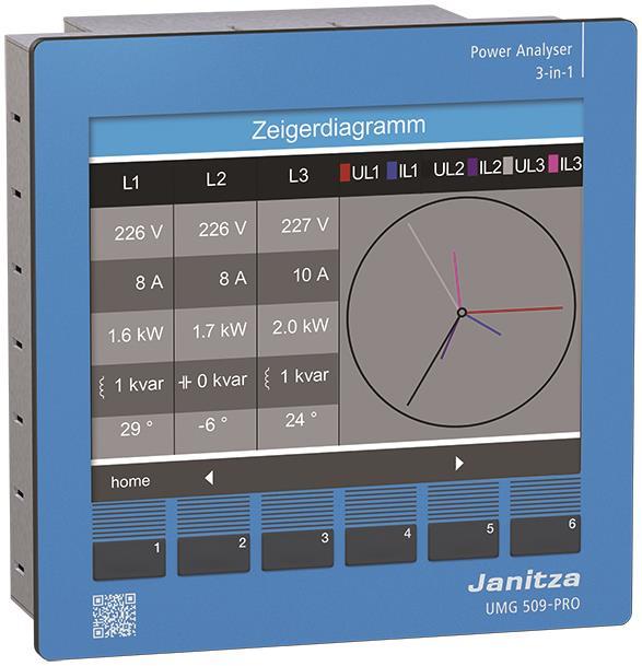 Janitza UMG   UMG 509-PRO UH= 95-240V AC 509-PRO UH= 95-240VAC Multifunk.