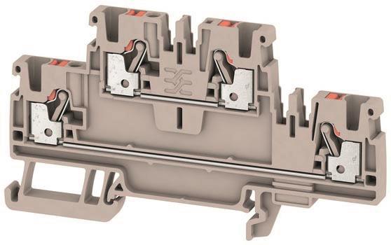 Weidmüller A2T 2.5 Durchgangs-Reihen- klemme PUSH IN 2,5qmm 1547610000