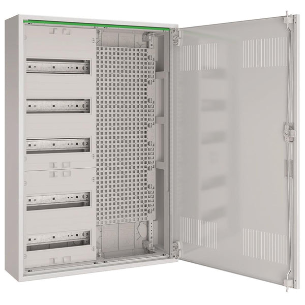 ABN Feldverteiler AP T:160mm ABNRM205M01 m.Lüftungstür 5 Reihen REG Mediafeld