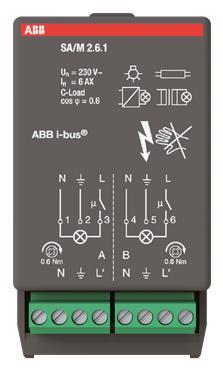 ABB SA/M2.6.1      SA/M2.6.1     Schaltaktormodul 2fach 6A