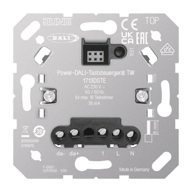 Jung Power DALI-Taststeuergerät 1713DSTE TW
