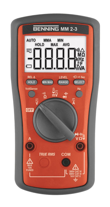 Benning Dig.-Multimeter TRMS      MM 2-3 1000V 10A 044693