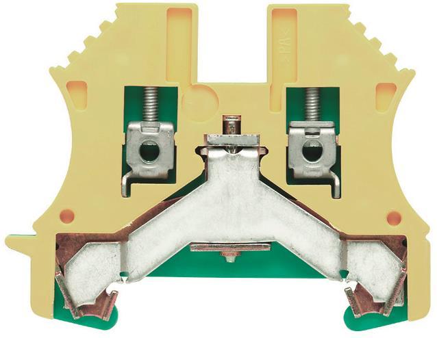 Weidmüller WPE 2.5 Erdungsklemme 2,5qmm Schraubanschl. Direktmontage 1010000000
