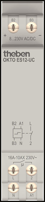 Theben Stromstoßschalter    OKTO ES12-UC elektronisch 1S 8-230V 3120131