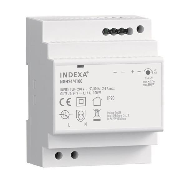 INDEXA Hutschienen-Netzgerät  NGH24/4100 100W 24V DC/4,17A 32249