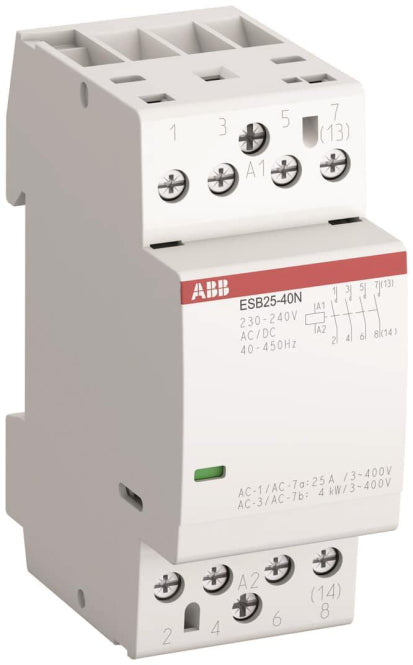 ABB Inst.-Schütz 230-240V 25A 4S/0Ö brummfrei                   ESB25-40N-06