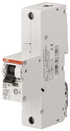 ABB sel. Haupt-LS (SHU)       S751DR-E35 E-Char.,25kA,35A,1P S751DR-E35