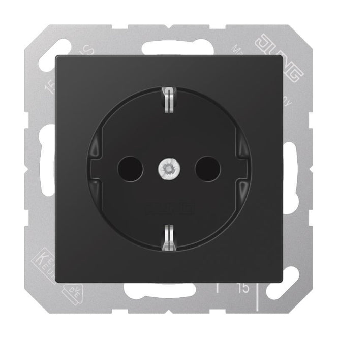 Jung SCHUKO  Steckdose        A1520BFSWM graphitschwarz