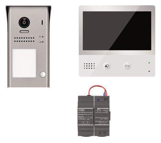 INDEXA Video-Türsprech-    VT200 SET AB1 anlagen-Set AP 1-m.Touch-Monitor 28380