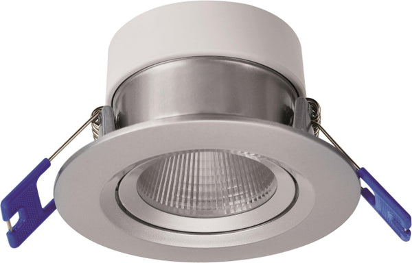 Opple LED-Einbauspot Chiara 541003410800 IP44 6W 450lm 2700K DA68 alu schwenkbar