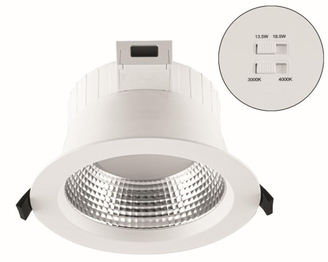 EVN Downlight Reflektor IP54 D172 CAMBIO  13,5/18,5W 1800-2400lm 3000/4000K 150mm