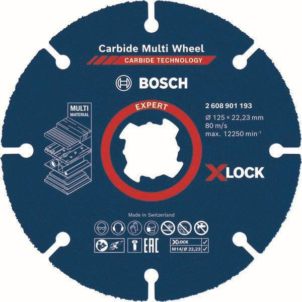 Bosch EXPERT Trennscheibe 125x22.23m Carbide Multiwheel X-Lock     2608901193