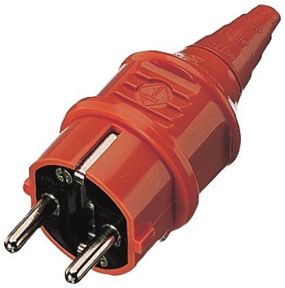 Mennekes 16A2P+E 230V              10837 Schuko-Stecker orange