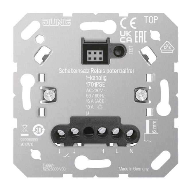 Jung Schalteinsatz Relais        1701PSE potentialfrei 1-kan