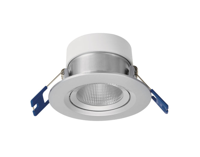 OPPLE LED-Einbauspot Chiara 541003589000 IP44 9W/927 675lm dim DA68 alu schwenkb