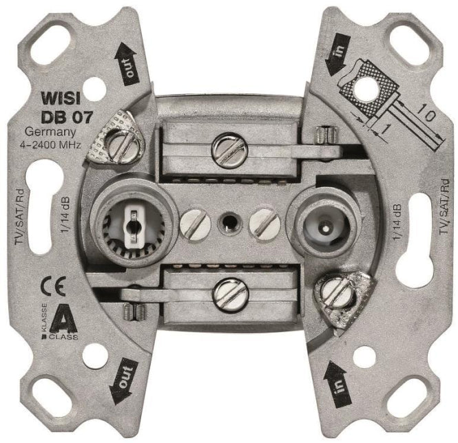 WISI Antennendose Durchgang         DB07      5-2400MHz 14dB