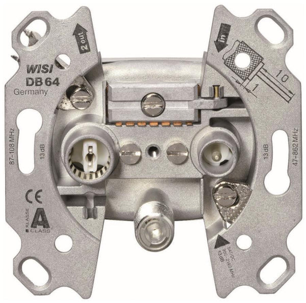 WISI Antennendose Durchgang         DB64      Unicable 47-2150MHz 2/12,5dB